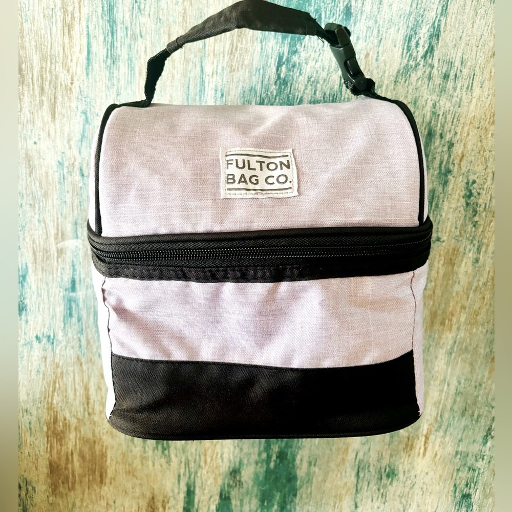 Fulton Bag Co. Lunch Box; Lavender & Black